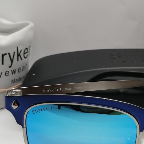 New Stryker Polarized Sunglass ST06217 Blue Mirror - Picture 7 of 9